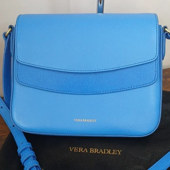 Brand NEW NO TAGS Vera Bradley Blue Crossbody Bag W DUST BAG - Picture 3 of 16
